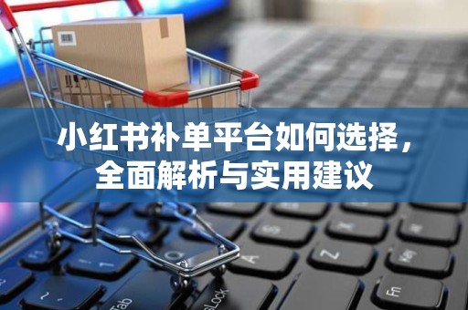 小红书补单平台如何选择，全面解析与实用建议