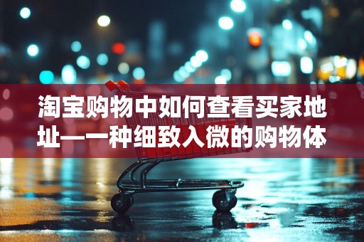 淘宝购物中如何查看买家地址—一种细致入微的购物体验优化策略