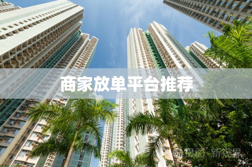 商家放单平台推荐