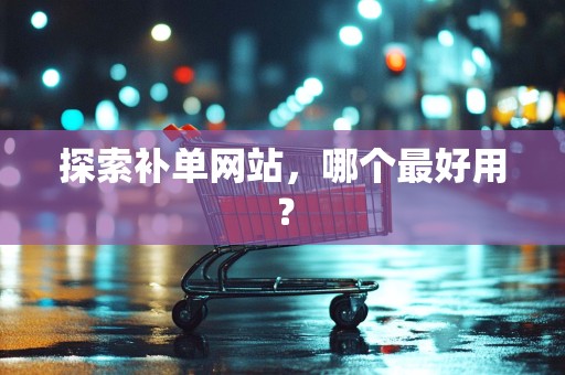 探索补单网站，哪个最好用？
