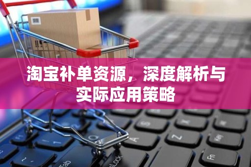 淘宝补单资源，深度解析与实际应用策略