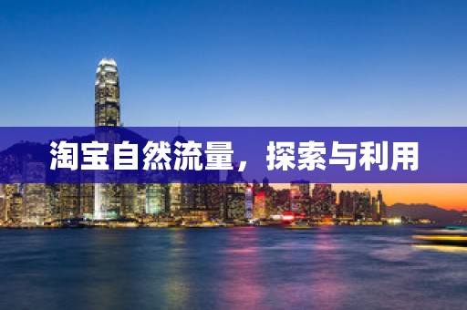 淘宝自然流量，探索与利用
