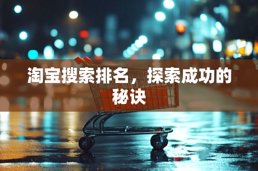 淘宝搜索排名，探索成功的秘诀