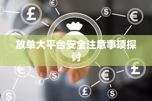 放单大平台安全注意事项探讨