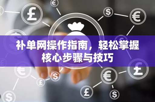 补单网操作指南，轻松掌握核心步骤与技巧