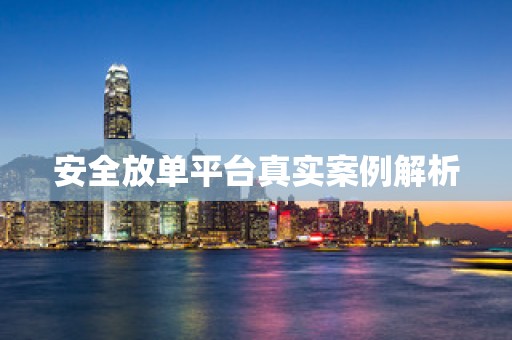 安全放单平台真实案例解析