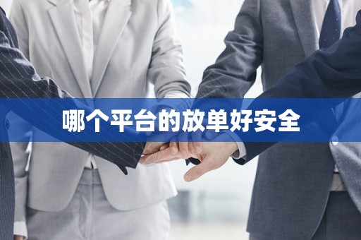 哪个平台的放单好安全