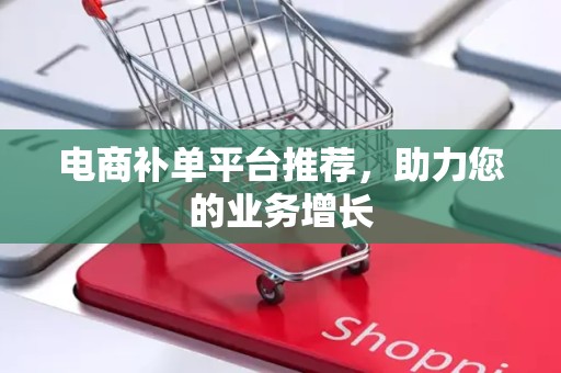 电商补单平台推荐，助力您的业务增长