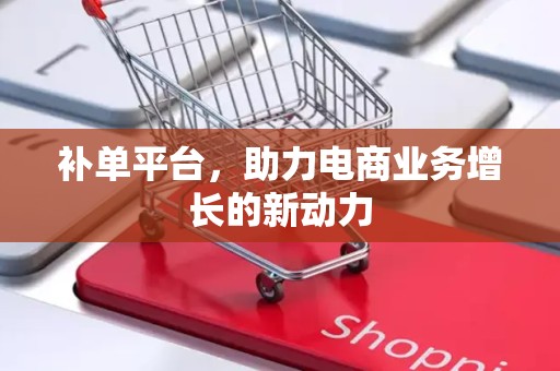 补单平台，助力电商业务增长的新动力