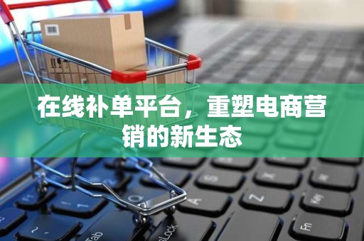 在线补单平台，重塑电商营销的新生态
