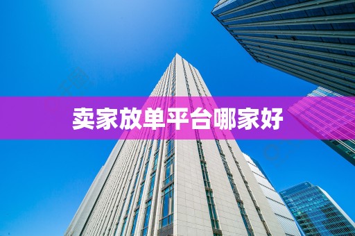卖家放单平台哪家好