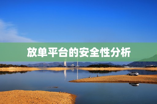 放单平台的安全性分析