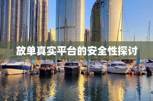放单真实平台的安全性探讨