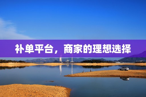补单平台，商家的理想选择