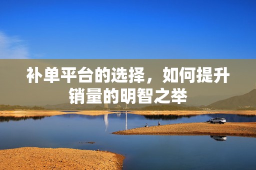 补单平台的选择，如何提升销量的明智之举