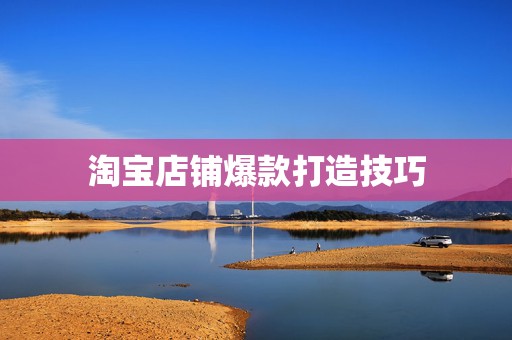 淘宝店铺爆款打造技巧