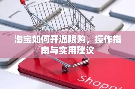 淘宝如何开通限购，操作指南与实用建议