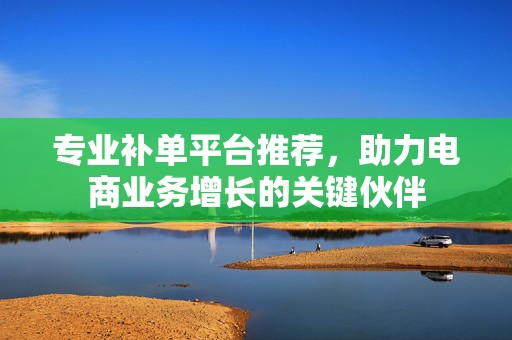 专业补单平台推荐，助力电商业务增长的关键伙伴