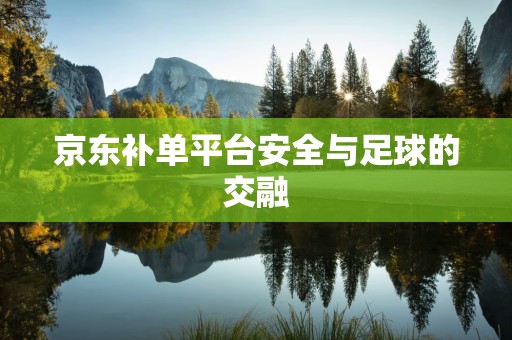 京东补单平台安全与足球的交融