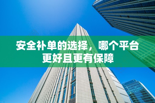 安全补单的选择，哪个平台更好且更有保障