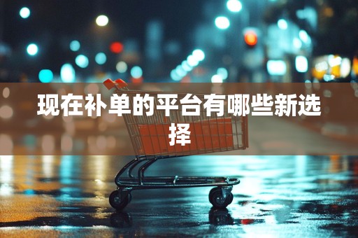 现在补单的平台有哪些新选择