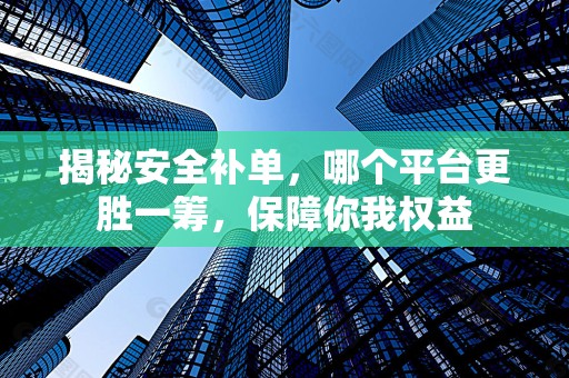 揭秘安全补单，哪个平台更胜一筹，保障你我权益