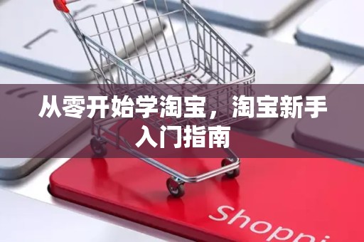 从零开始学淘宝，淘宝新手入门指南