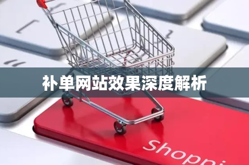 补单网站效果深度解析