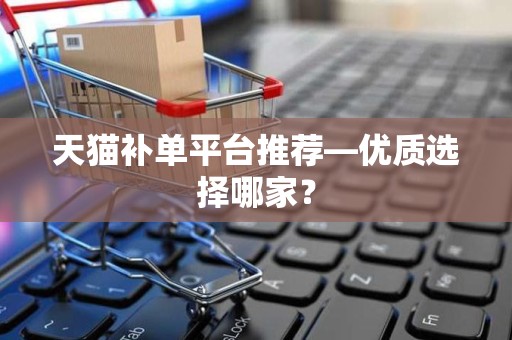 天猫补单平台推荐—优质选择哪家？