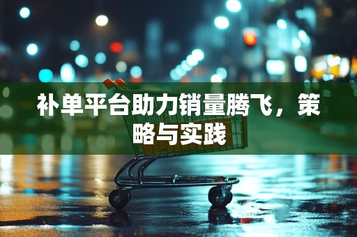 补单平台助力销量腾飞，策略与实践