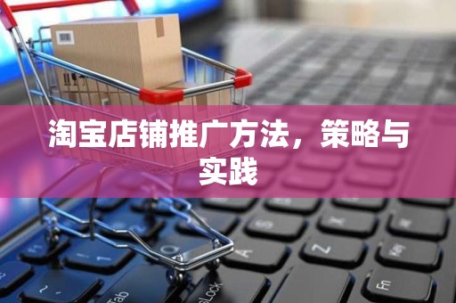 淘宝店铺推广方法，策略与实践
