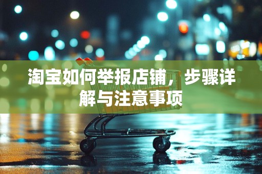 淘宝如何举报店铺，步骤详解与注意事项