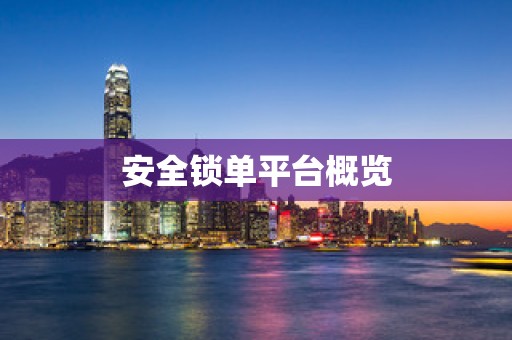 安全锁单平台概览