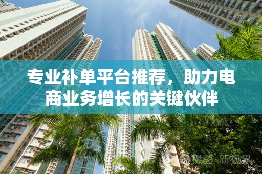 专业补单平台推荐，助力电商业务增长的关键伙伴