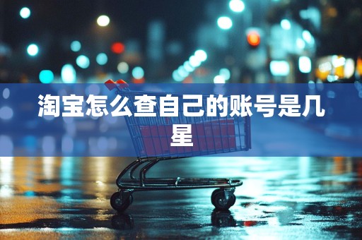 淘宝怎么查自己的账号是几星