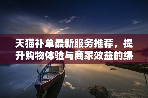 天猫补单最新服务推荐，提升购物体验与商家效益的综合策略