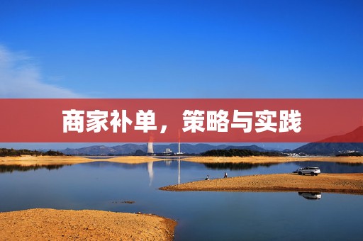 商家补单，策略与实践