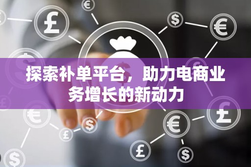 探索补单平台，助力电商业务增长的新动力