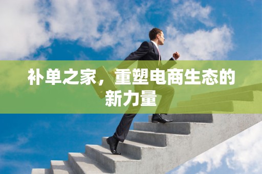 补单之家，重塑电商生态的新力量