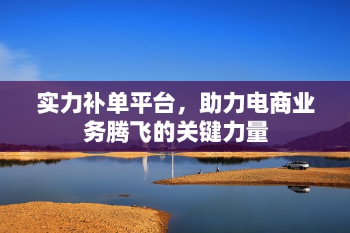 实力补单平台，助力电商业务腾飞的关键力量