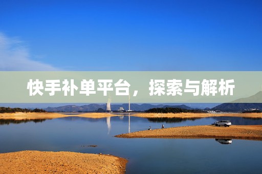 快手补单平台，探索与解析