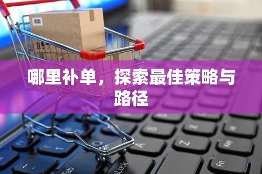 哪里补单，探索最佳策略与路径