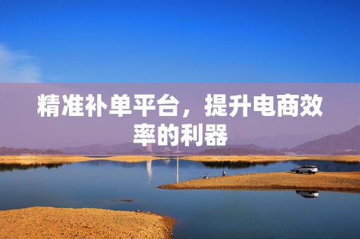精准补单平台，提升电商效率的利器