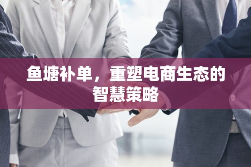 鱼塘补单，重塑电商生态的智慧策略