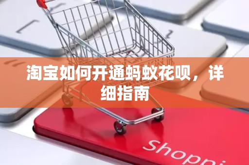 淘宝如何开通蚂蚁花呗，详细指南