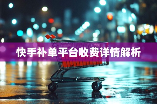 快手补单平台收费详情解析