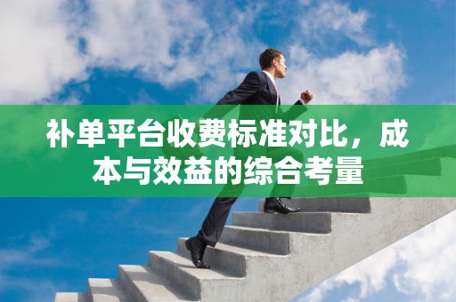 补单平台收费标准对比，成本与效益的综合考量