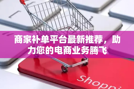 商家补单平台最新推荐，助力您的电商业务腾飞