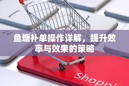 鱼塘补单操作详解，提升效率与效果的策略