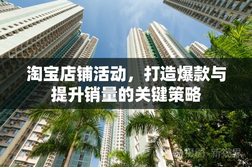 淘宝店铺活动，打造爆款与提升销量的关键策略